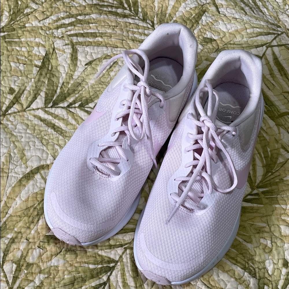 Nike pale pink revolution, running shoes